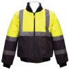 Cazadora bicolor reflectante mangas desmontables T-XL